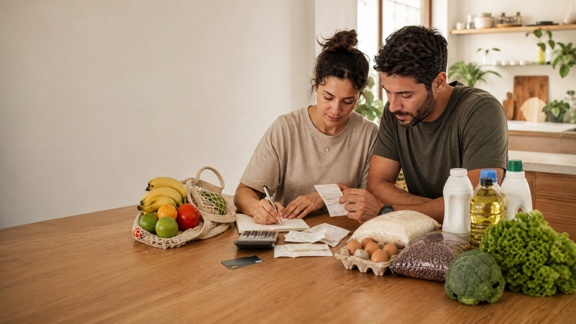 Como organizar compras do mercado do mes sem exagerar nem faltar o básico