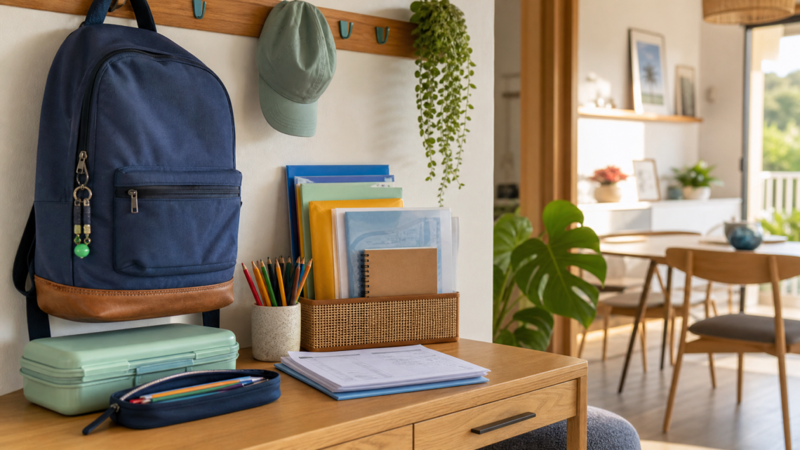 Como organizar material escolar e papelada de criança sem acumular bolsa e caos