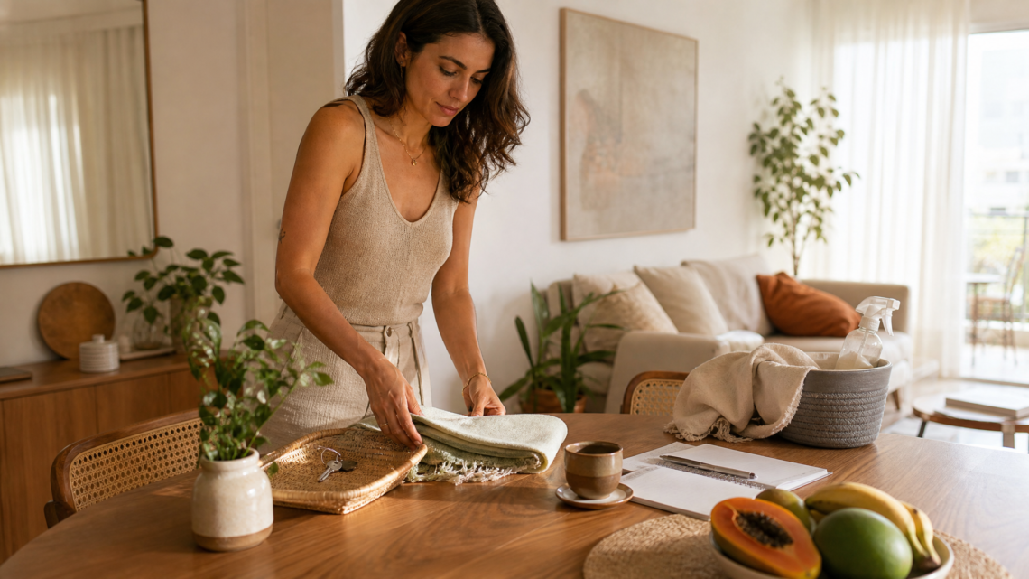 Reset da casa em 30 minutos para começar a semana com menos atrito