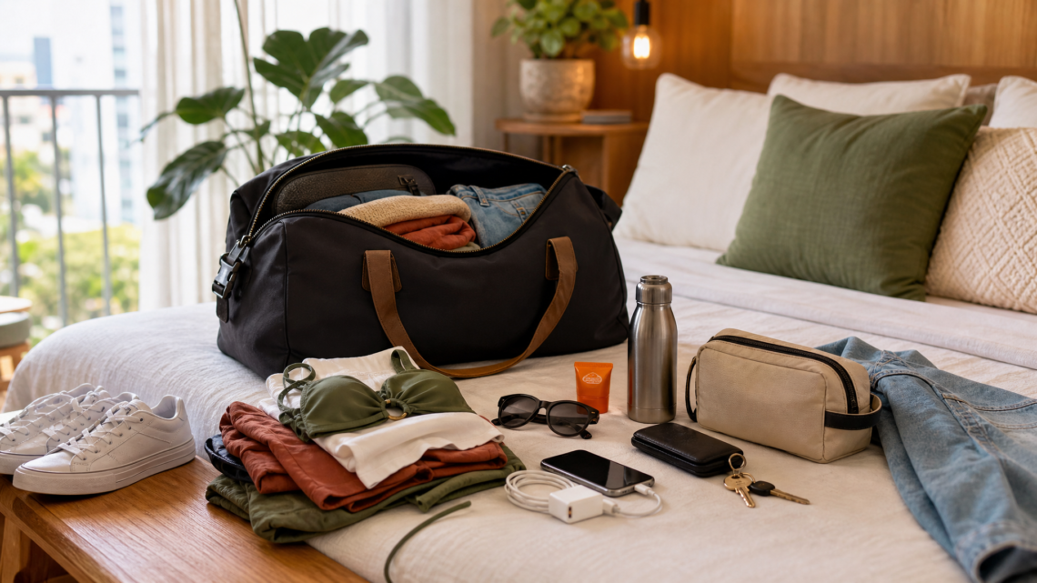 Checklist de viagem curta para não esquecer o essencial em bate volta ou fim de semana