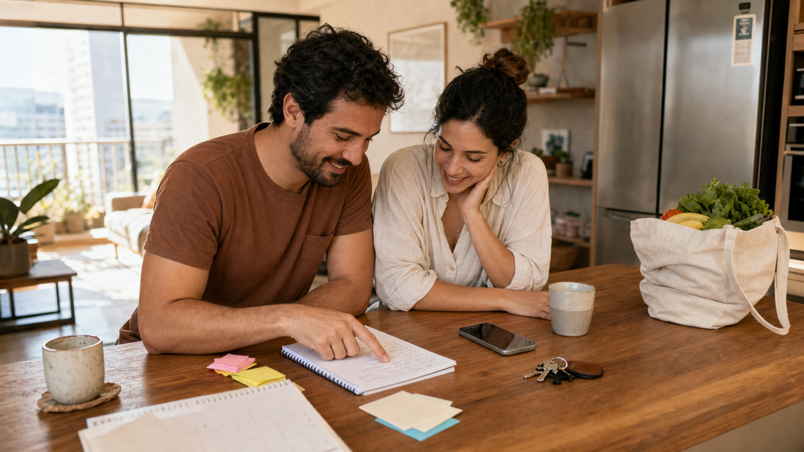 Como montar uma central simples de pendências do casal sem virar reuniao corporativa