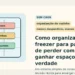 Capa editorial sobre organizar o freezer para reduzir desperdício e ganhar espaço