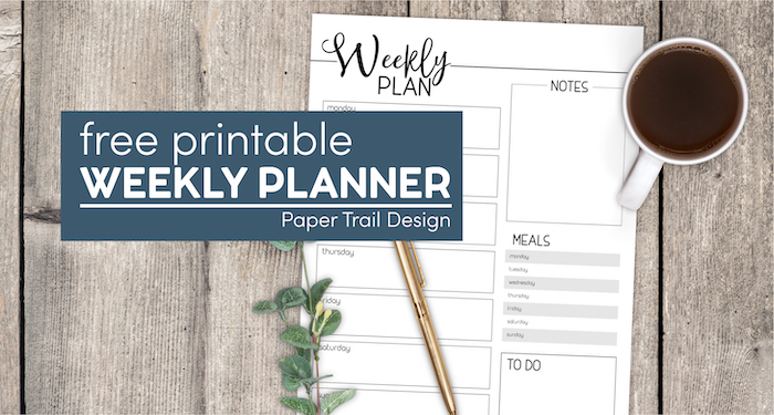Folha de planner semanal simples com blocos de tarefas e compromissos.