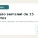 Card do Sem Caos para post sobre revisão semanal de 15 minutos para reduzir o caos da próxima semana.