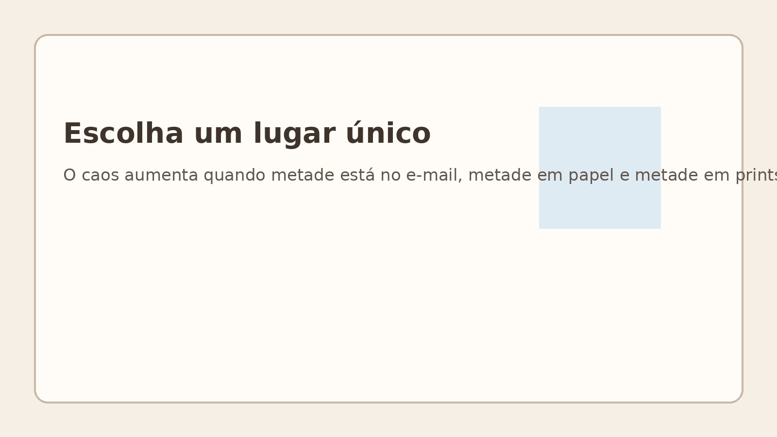 Escolha um lugar único