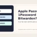 Capa do Sem Caos comparando Apple Passwords, 1Password e Bitwarden para a rotina da casa.