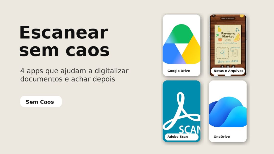 Capa do post sobre apps para escanear documentos no celular
