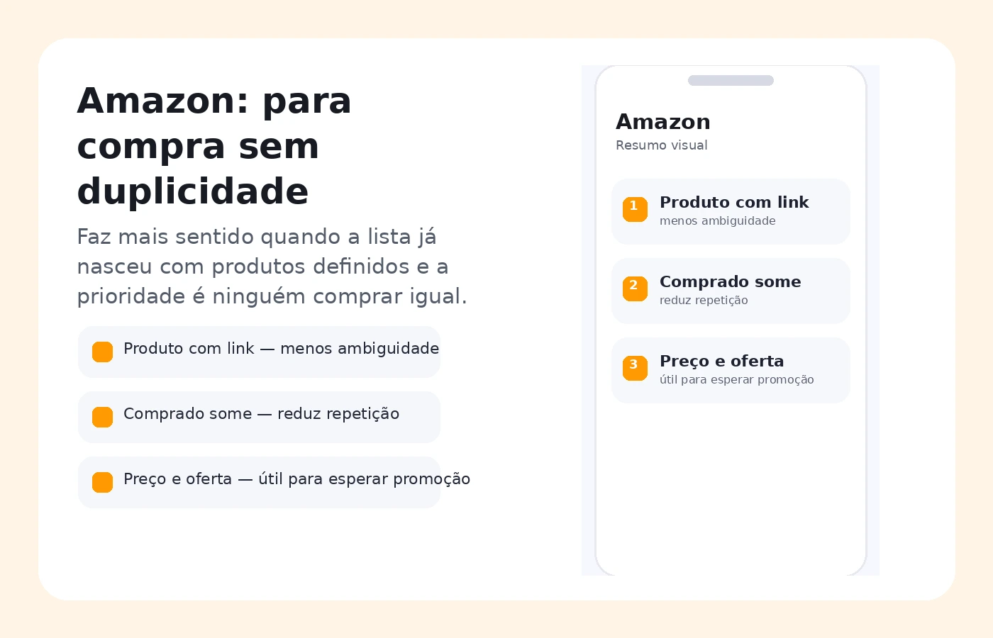 Card editorial mostrando quando a lista da Amazon ajuda mais na organização de presentes da família.