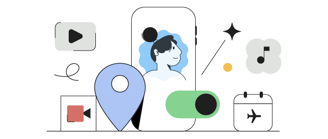 Tela do Google mostrando o recurso de compartilhamento de localização no Maps.
