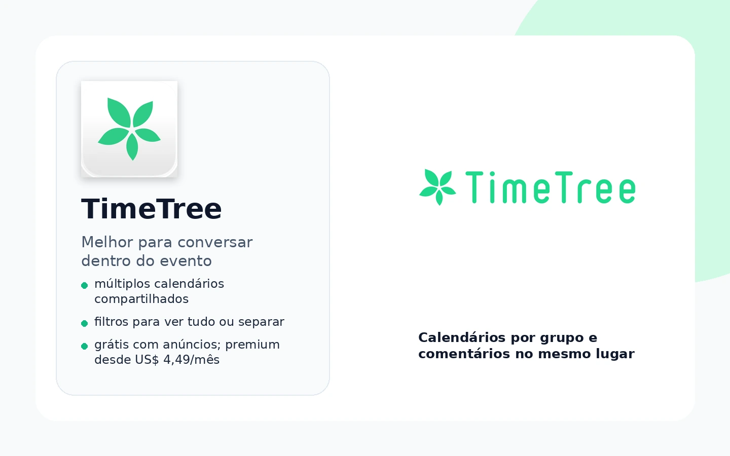 TimeTree como app de calendário compartilhado da família