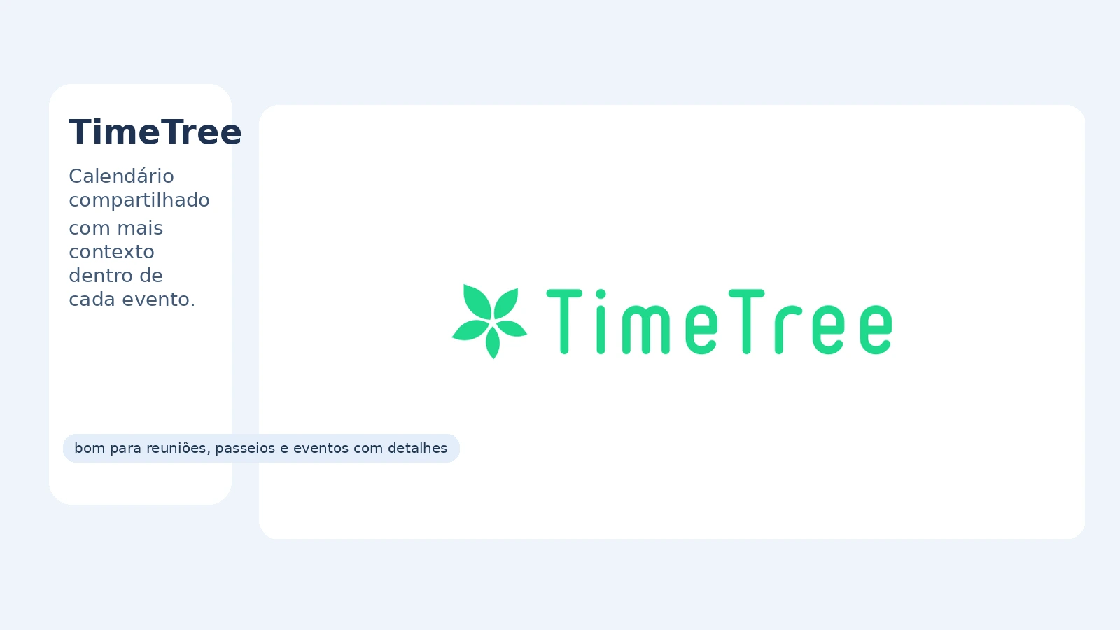 TimeTree como calendário compartilhado com mais contexto para a rotina escolar