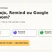Card do Sem Caos comparando ClassDojo, Remind e Google Classroom para não perder recado da escola.