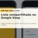 Card editorial do Sem Caos sobre usar lista compartilhada no Google Keep para mercado, farmácia e pendências da casa.