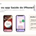 Comparativo visual entre Clue, Flo e app Saúde do iPhone para acompanhar ciclo e sintomas.