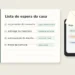 Caderno com lista de espera da casa ao lado de celular e envelope, representando pendências aguardando resposta.