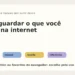 Capa sobre onde guardar links, referências e manuais sem perder depois.